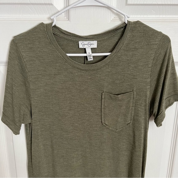 Jessica Simpson | Olive Green Tee Shirt Dress - Picture 5 of 8